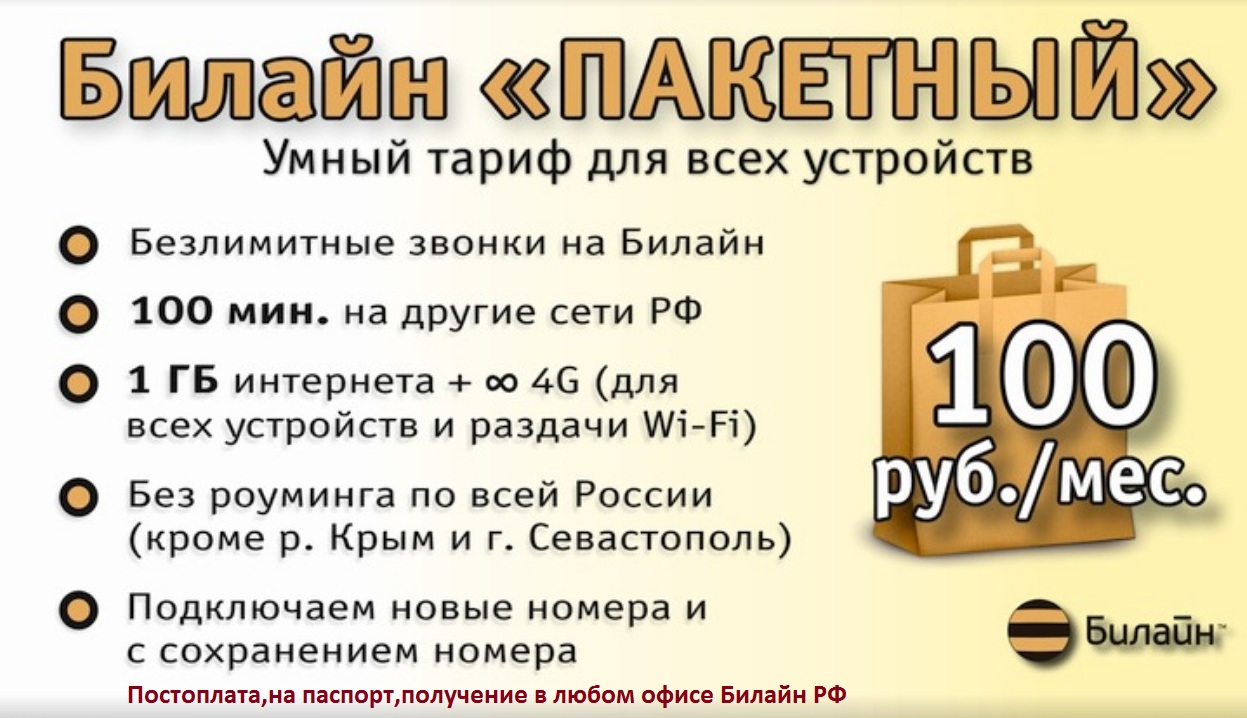 Билайн Пакетный 100 Безлимит 4G.jpg